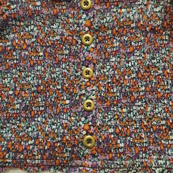 Patrons of Peace Multi Color Fitted Tube Top cropped tank - Picture 3 of 6